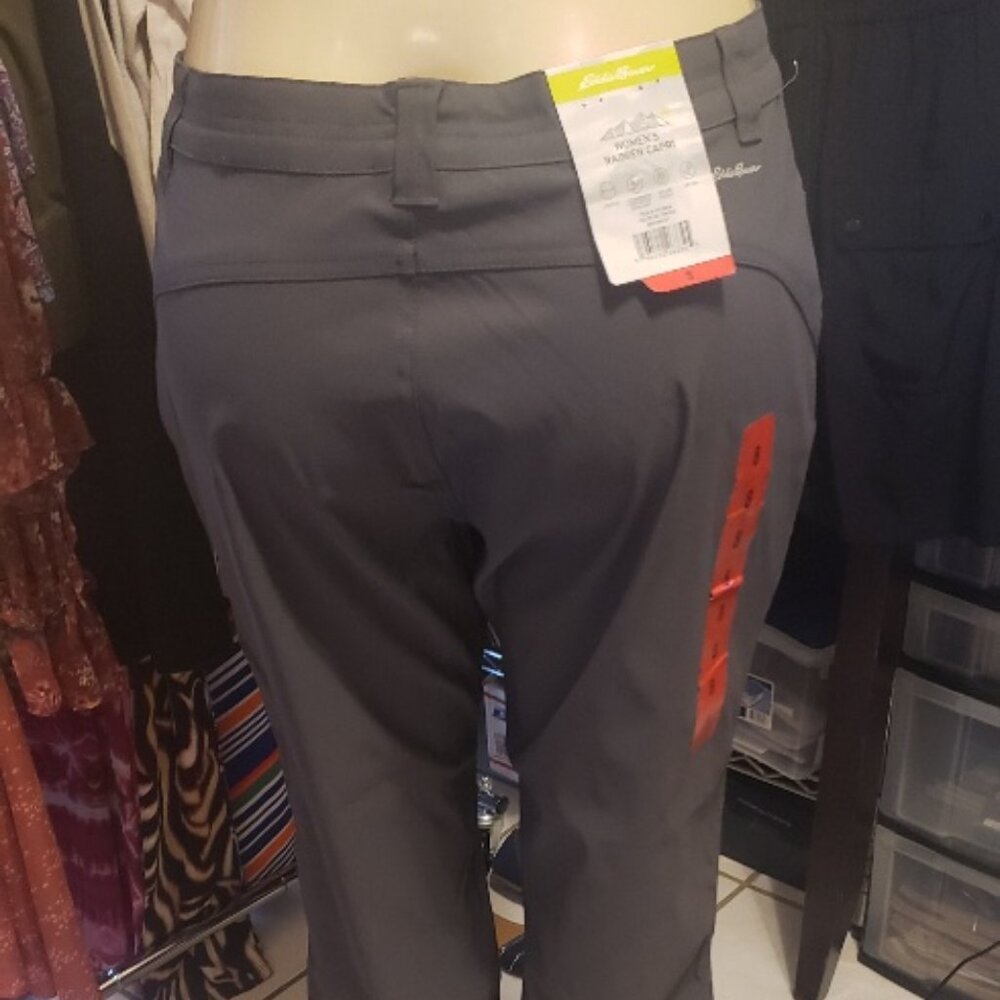 Eddie Bauer Capri Pants Gray Size 8 NWT - Picture 2 of 4